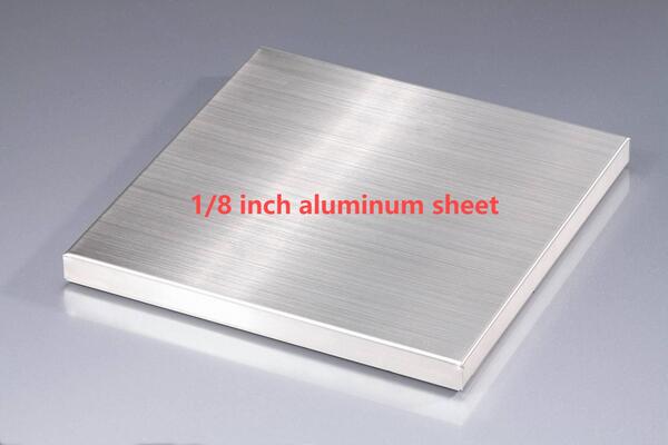 1/8 feuille d'aluminium en pouces